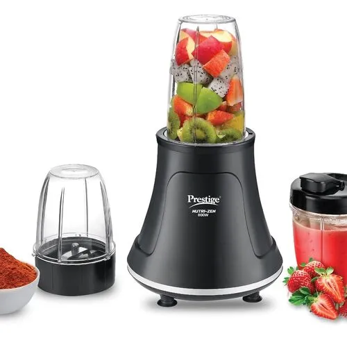 Prestige Nutri-Zen Mixer Grinder with 3 Polycarbonate Jars – Big Jar - 1000ml